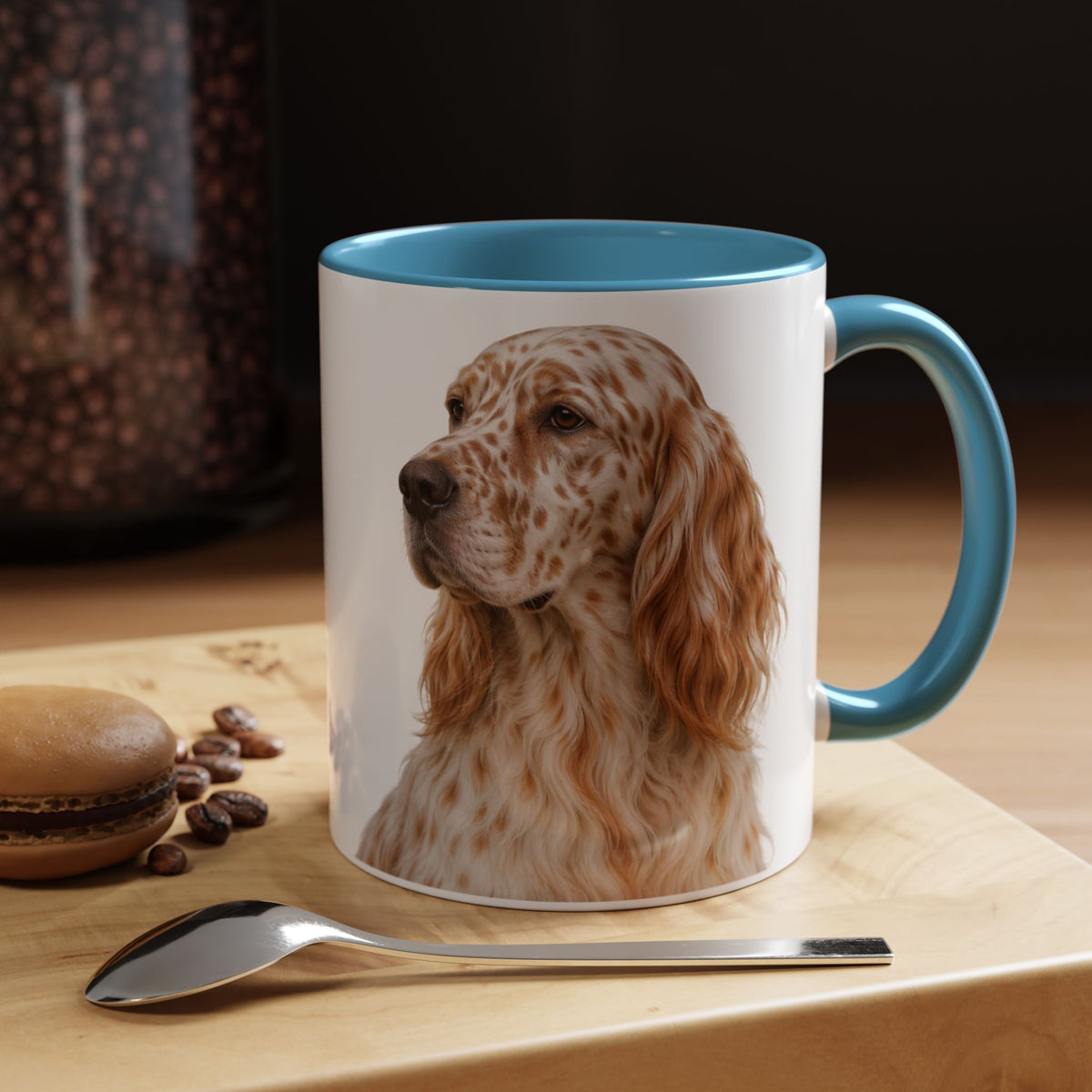 English Setter Head 2-Tone Coffee Mug