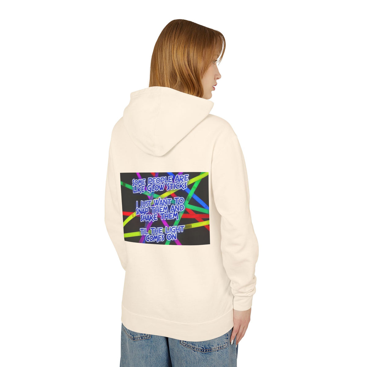 Glow Sticks Unisex Lightweight Hoodie