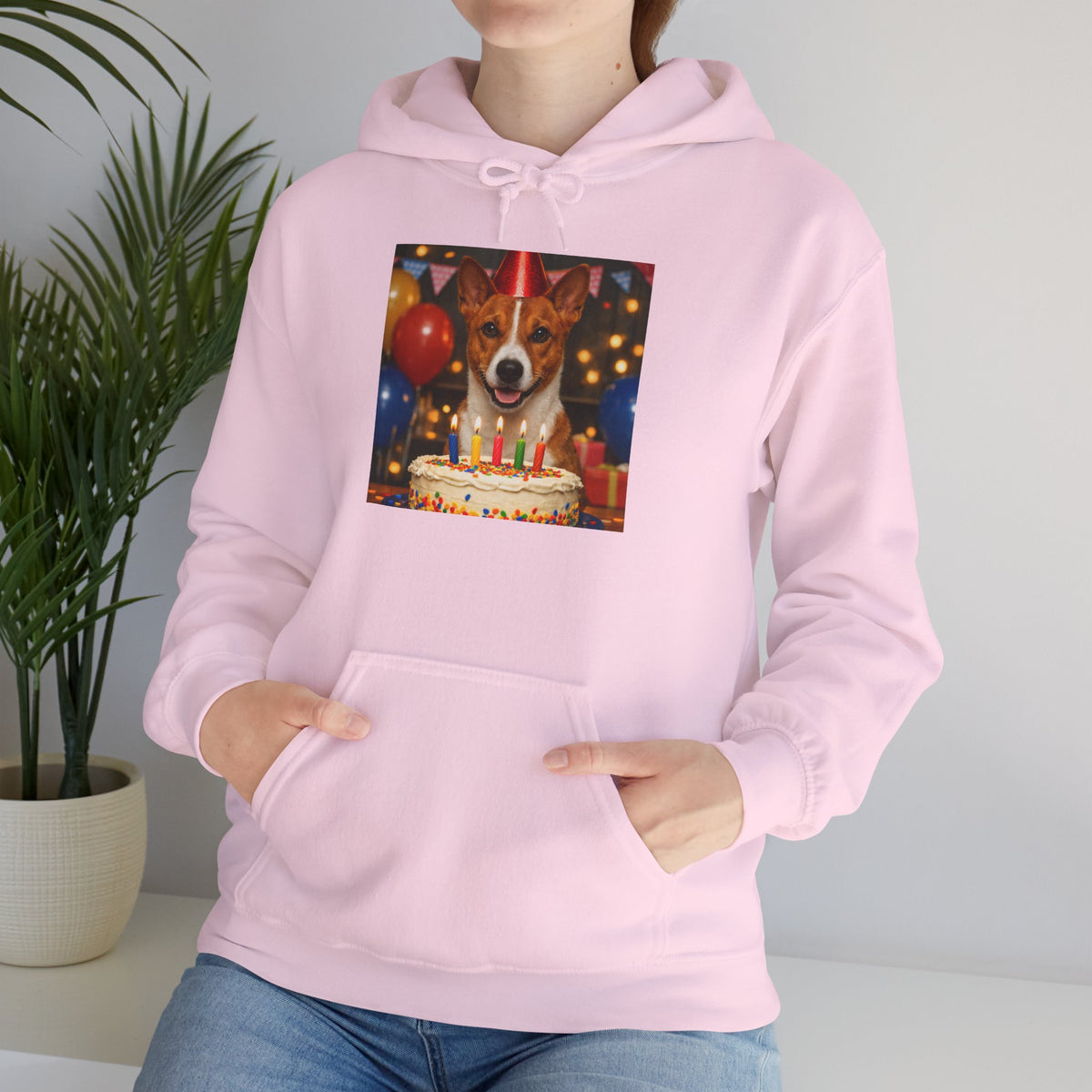 Birthday Buddy Basenji Unisex Hoodie