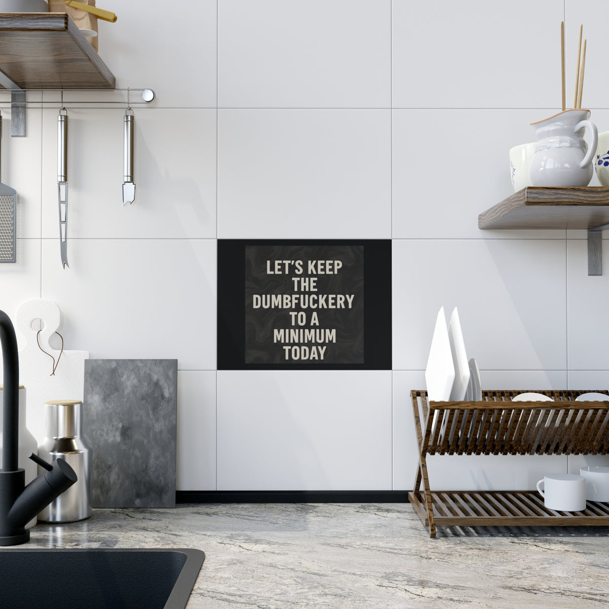 Dumbfuckery Ceramic Photo Tile