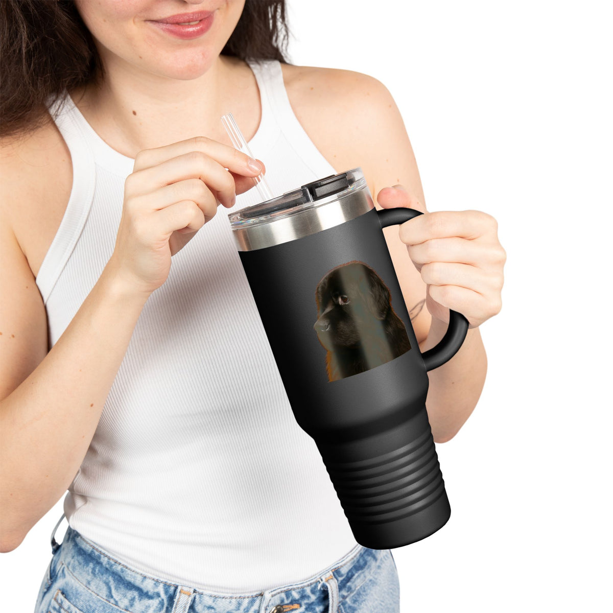 Newfie Head Insulated Travel Mug