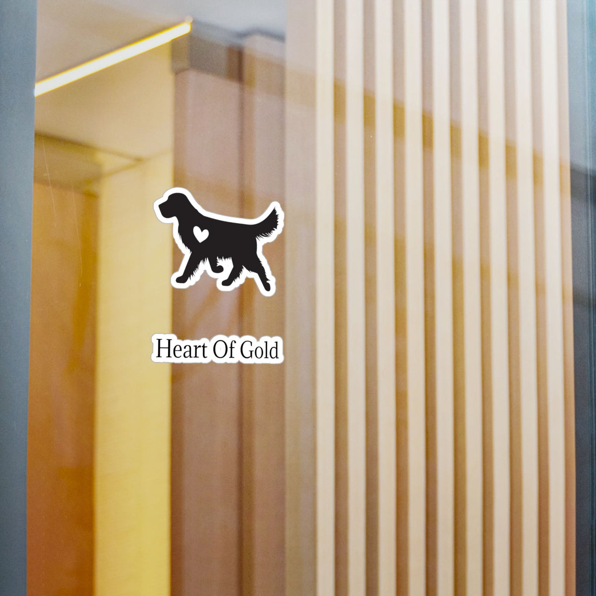 Heart Of Gold Vinyl Decal