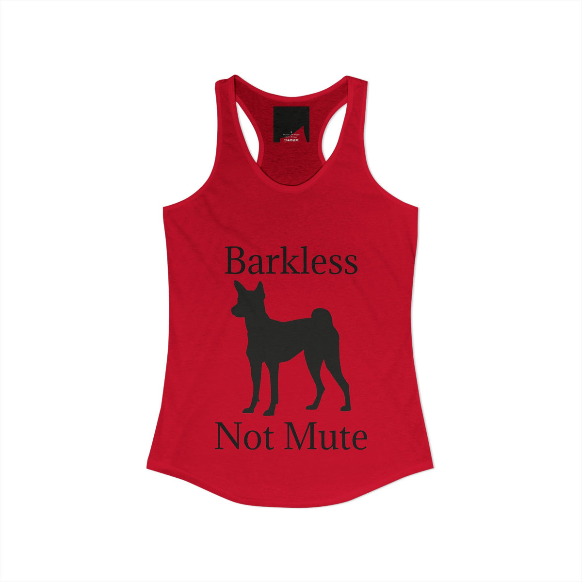 Barkless Not Mute Women's Racerback Tank