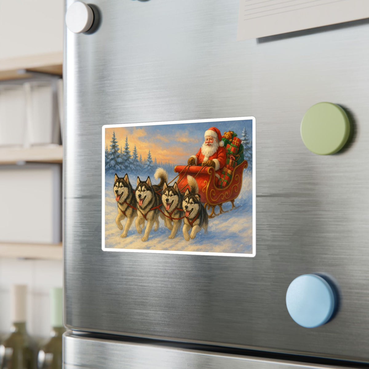 Dashing Through The Snow Vinyl Decal