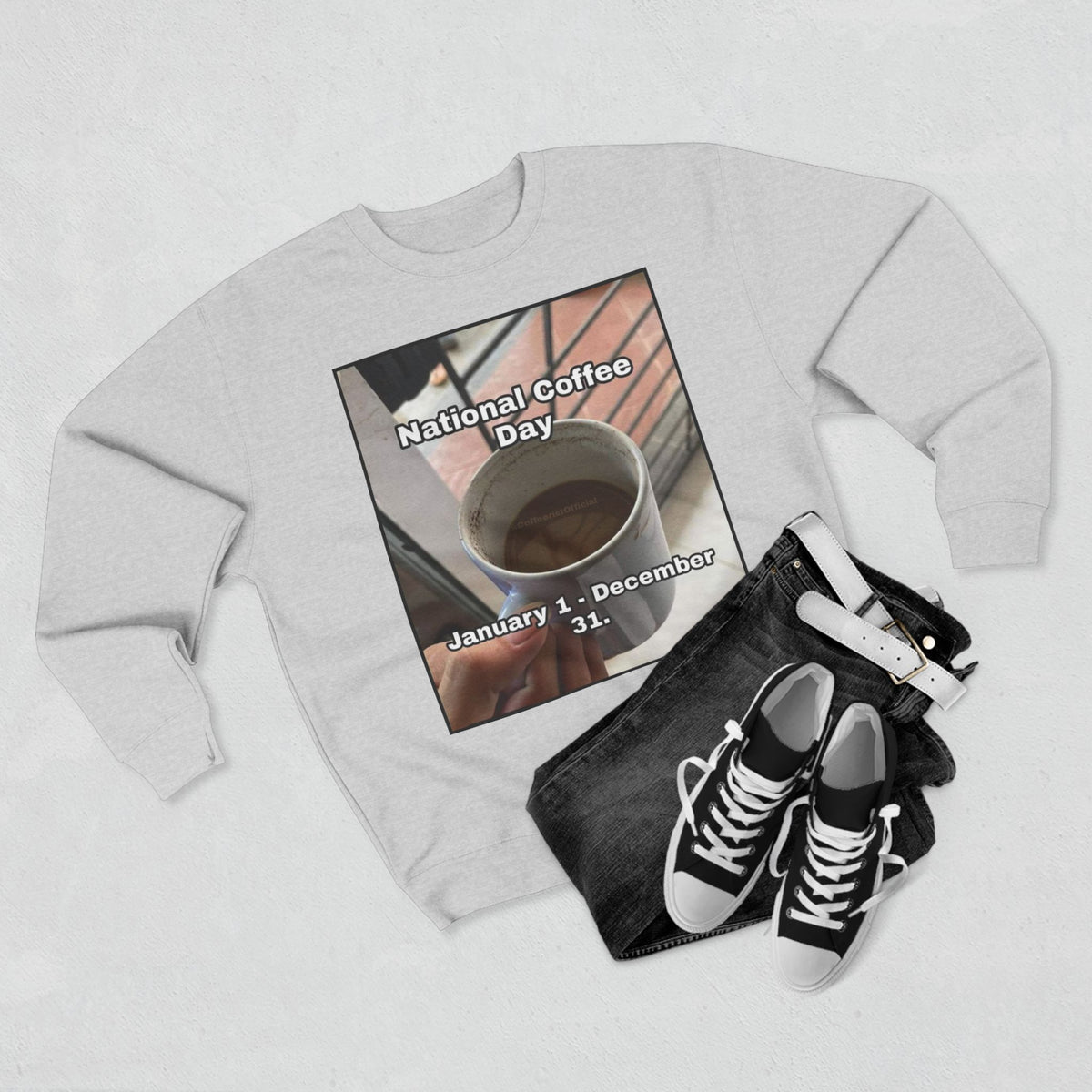 National Coffee Day Unisex Crewneck Sweatshirt