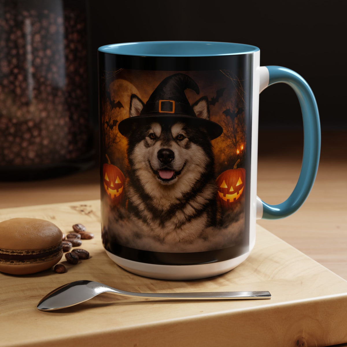 Witch Hat Pack Malamute 2-Tone Coffee Mug