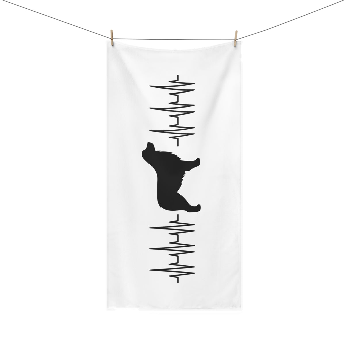 My Heart Beats For Aussies Mink-Cotton Beach Towel