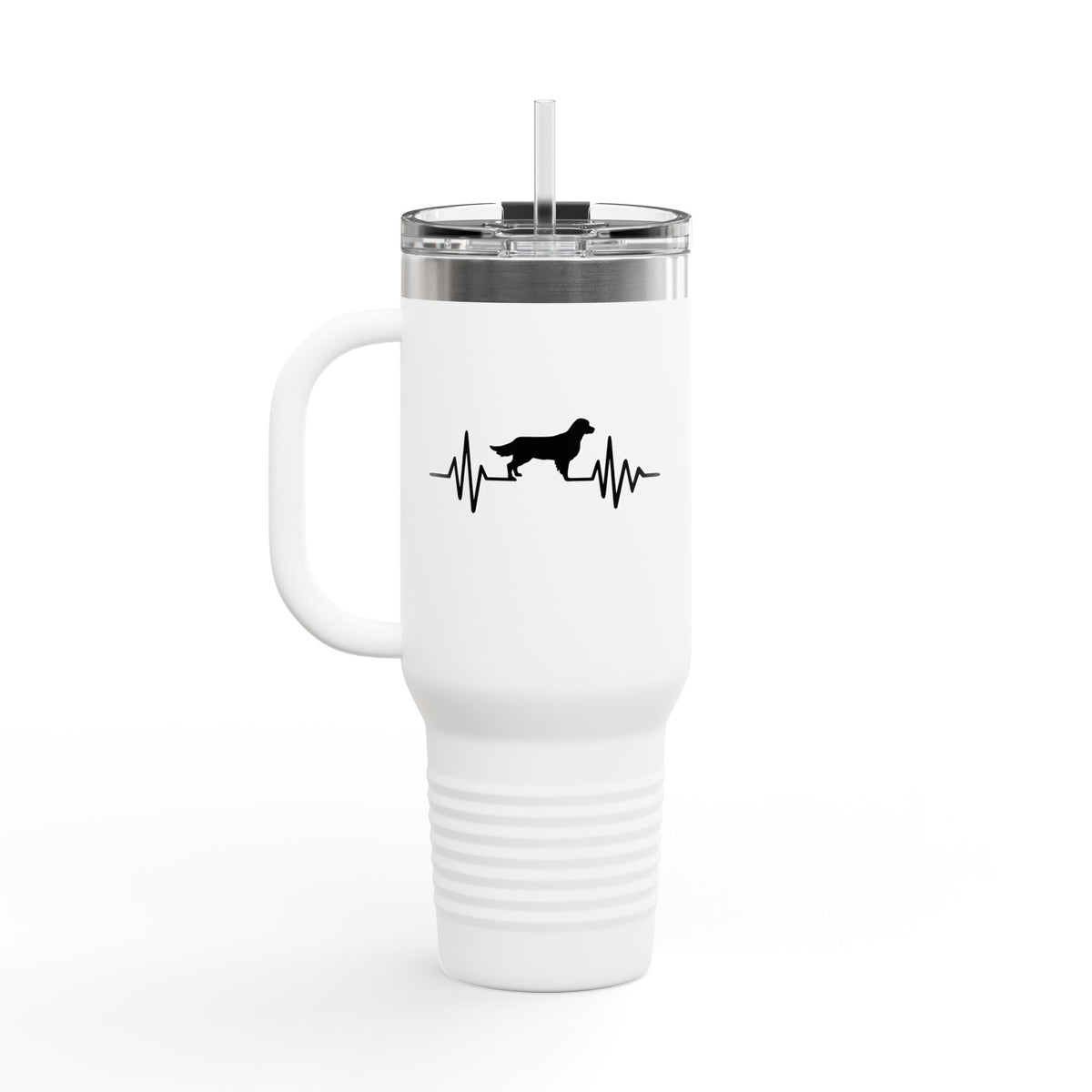 My Heart Beats For Goldens Insulated Travel Mug