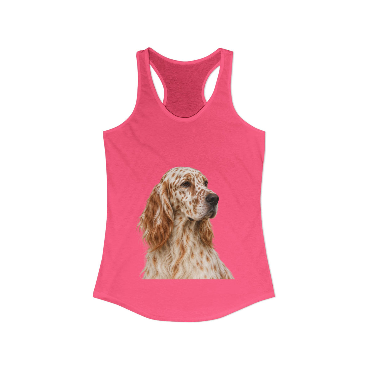 English Setter Head Women's Racerback Tank
