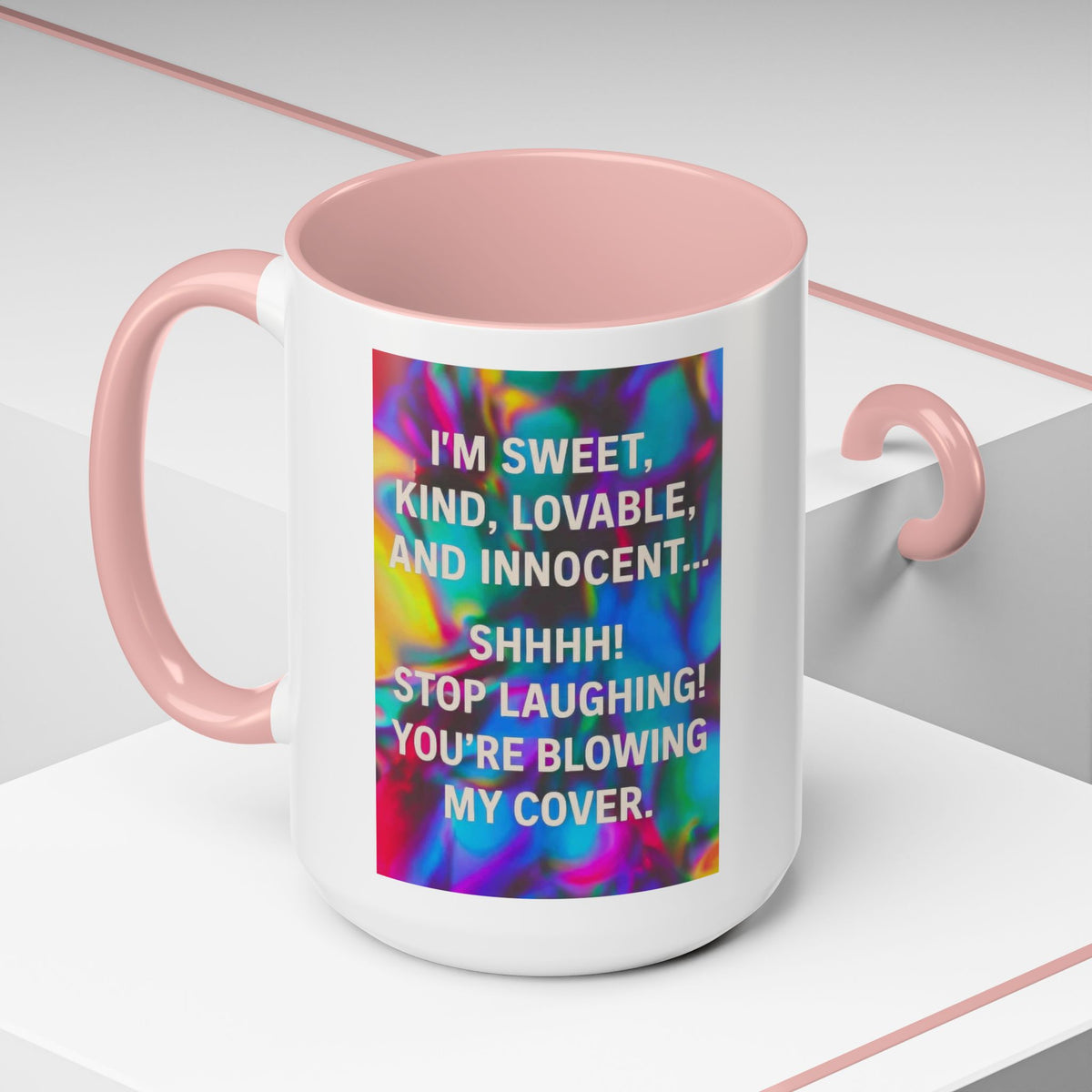 Blowing My Cover 2-Tone Coffee Mug