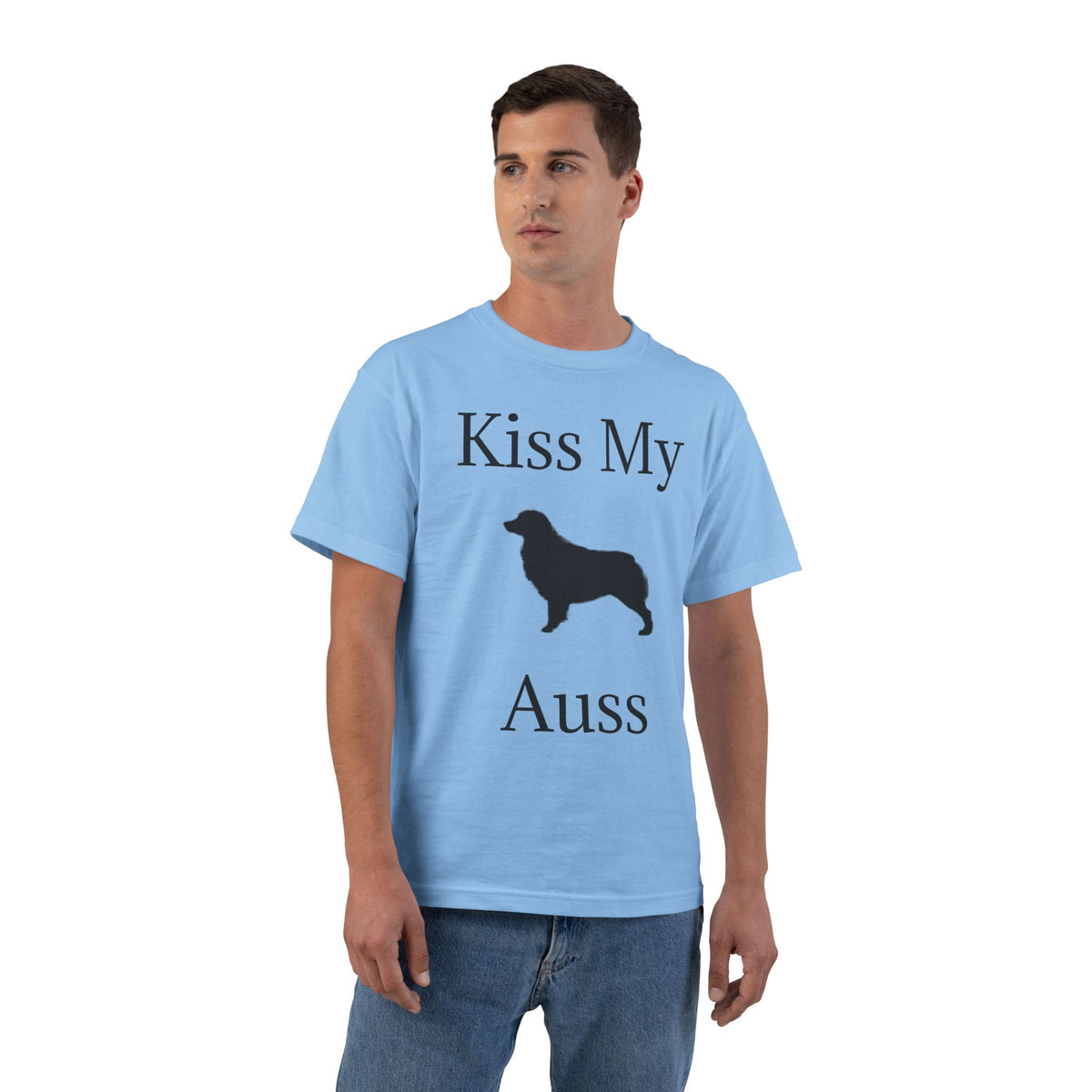 Kiss My Auss Men's Short-Sleeve Crewneck Tee