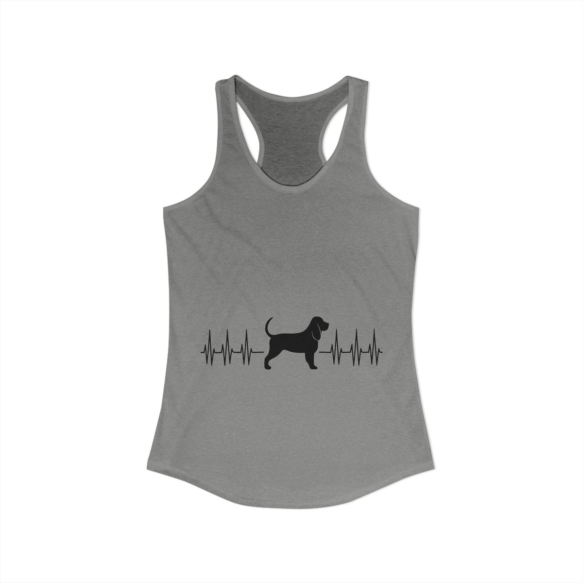 My Heart Beats For Bloodhounds Women's Racerback Tank