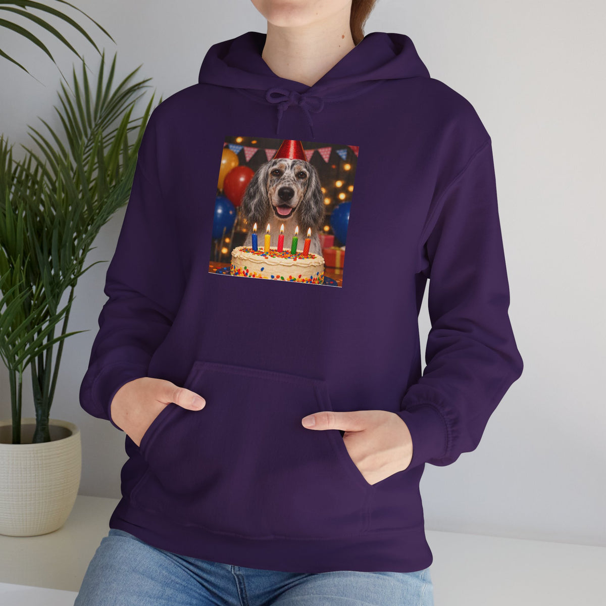 Birthday Buddy English Setter Unisex Hoodie