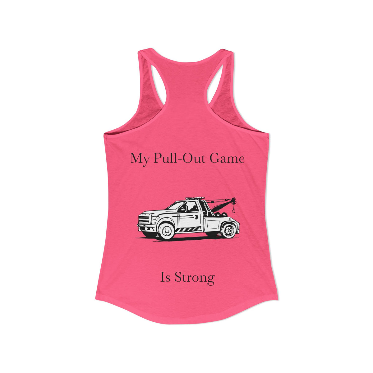 Pull Out Wheel Lift Tow Truck Women's Racerback Tank