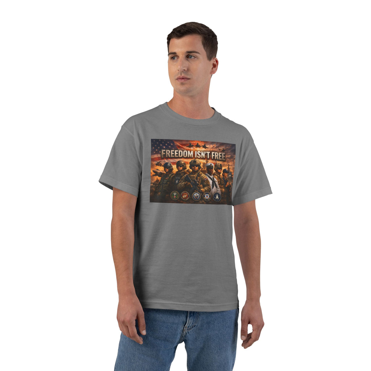Freedom Isn't Free Men's Short-Sleeve Crewneck Tee