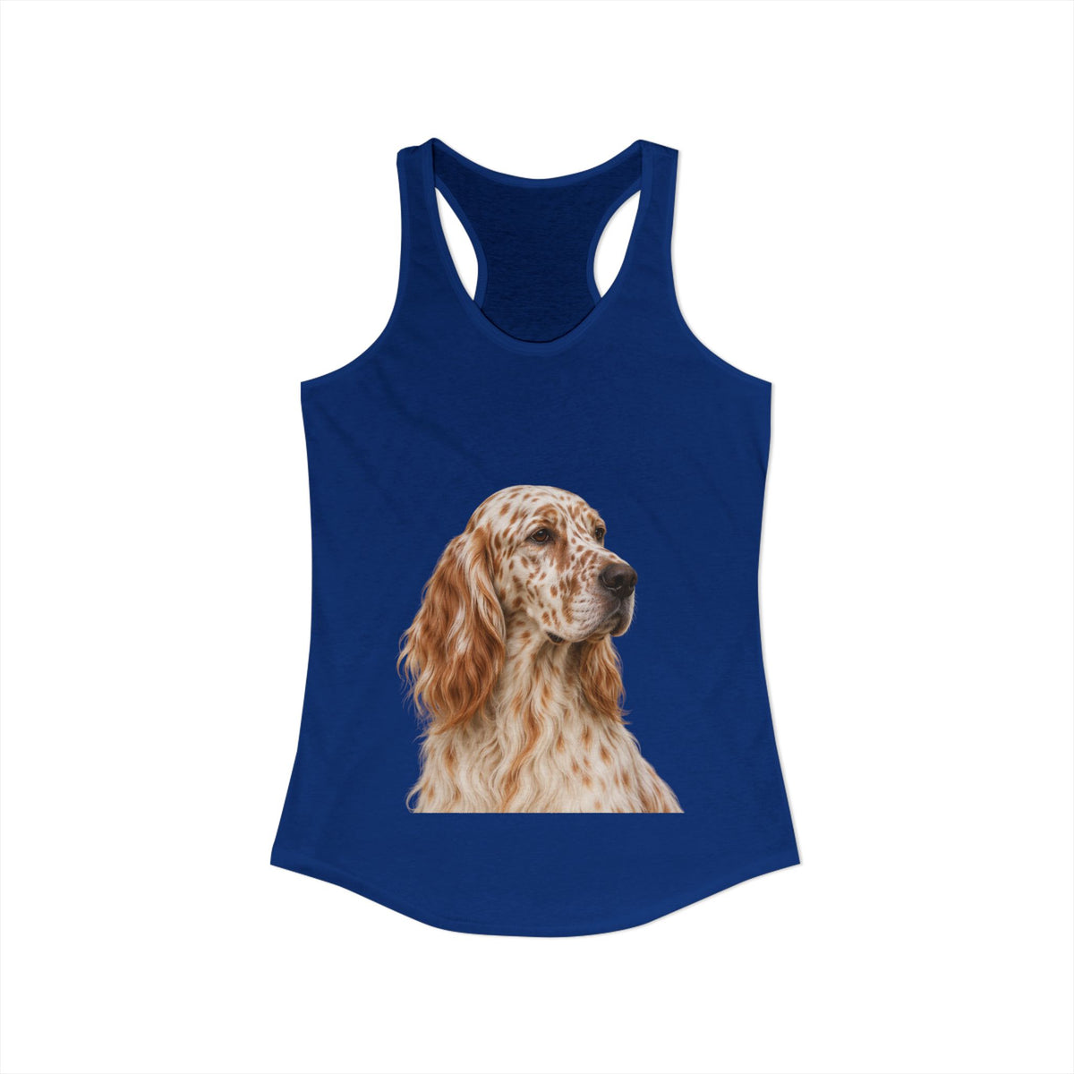 English Setter Head Women's Racerback Tank