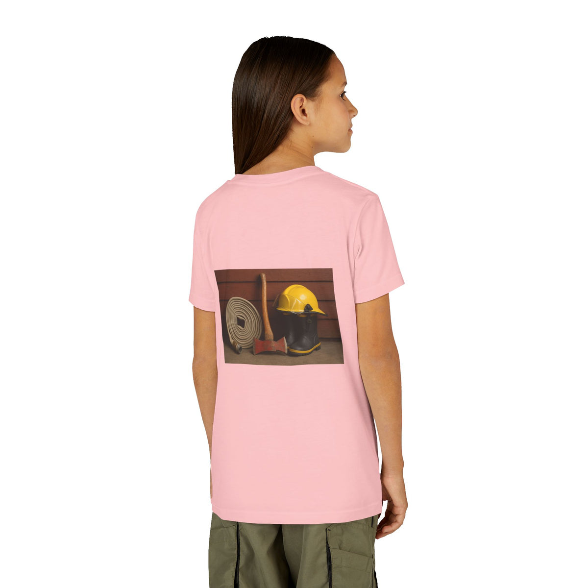 Fire/Rescue Appreciation Youth Unisex Short Sleeve Crewneck Tee