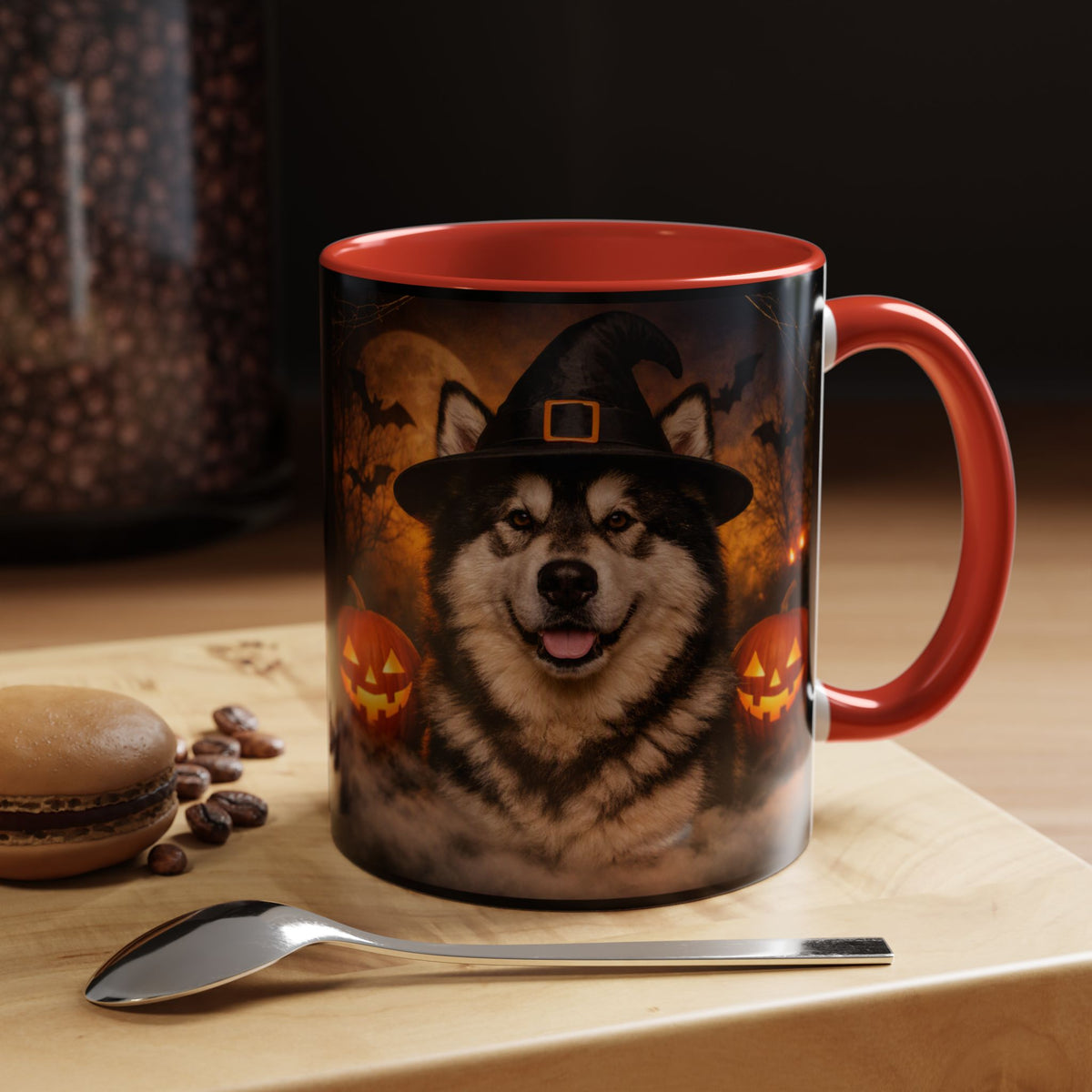 Witch Hat Pack Malamute 2-Tone Coffee Mug