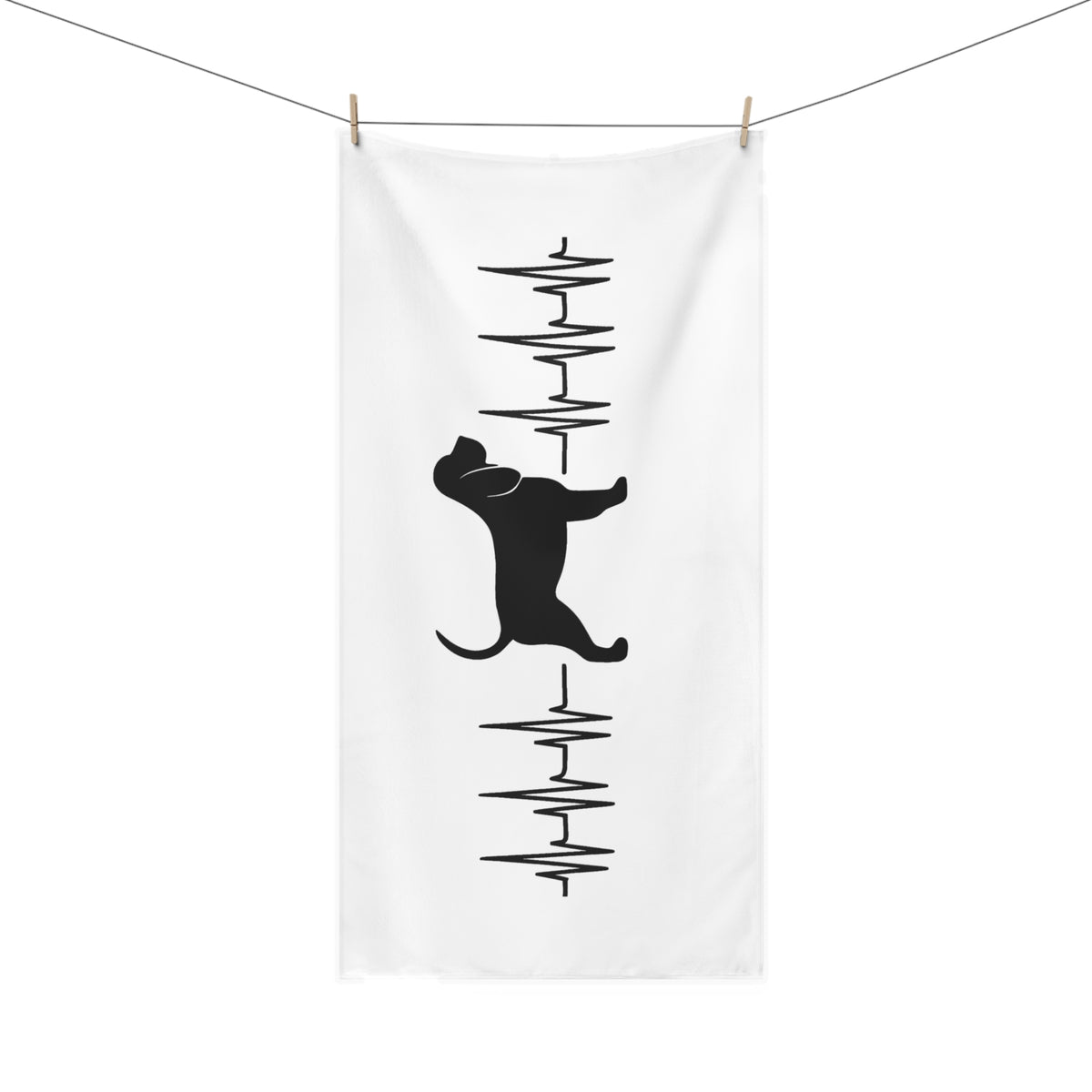 My Heart Beats For Bloodhounds Mink-Cotton Beach Towel