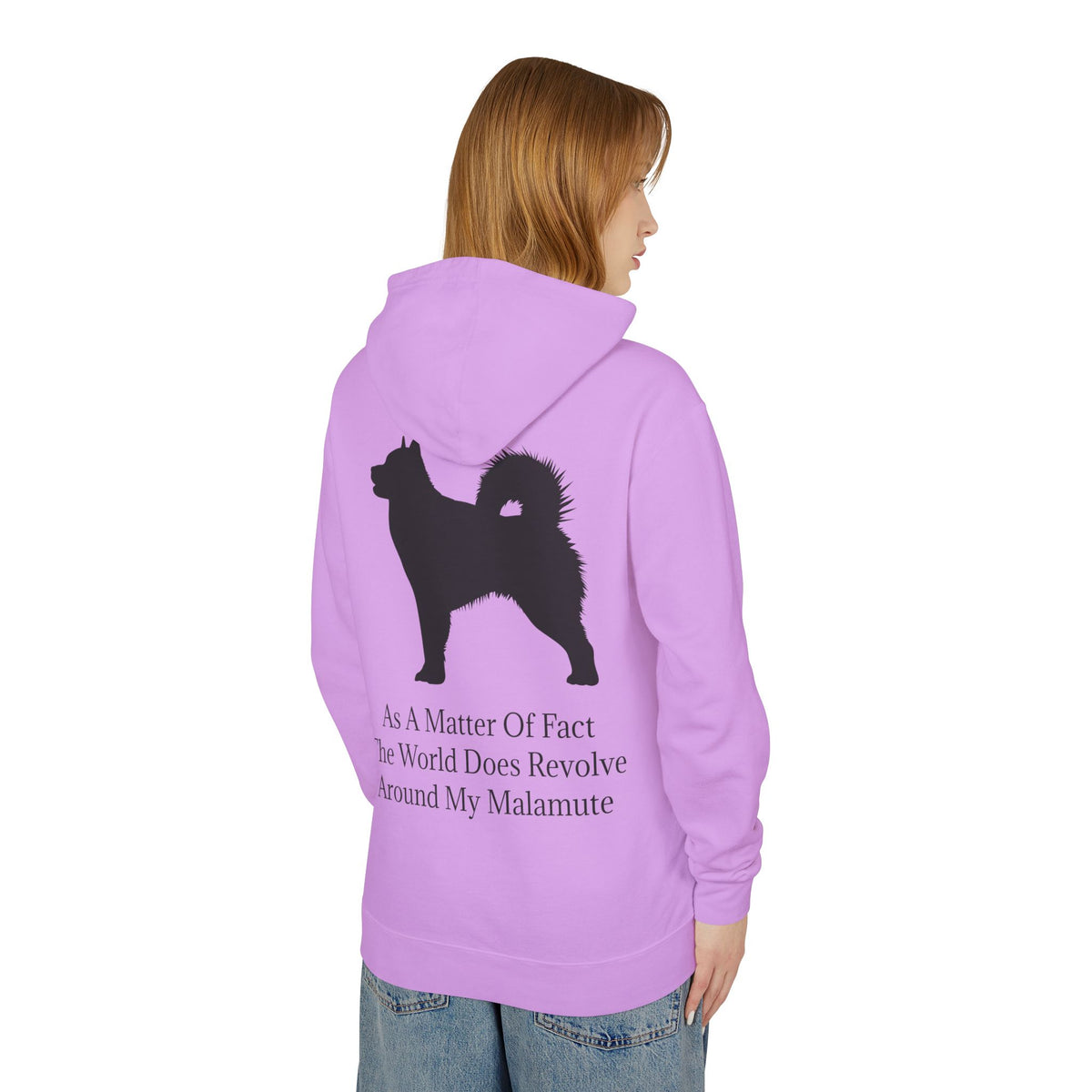 Matter Of Fact Malamute Unisex Lightweight Hoodie
