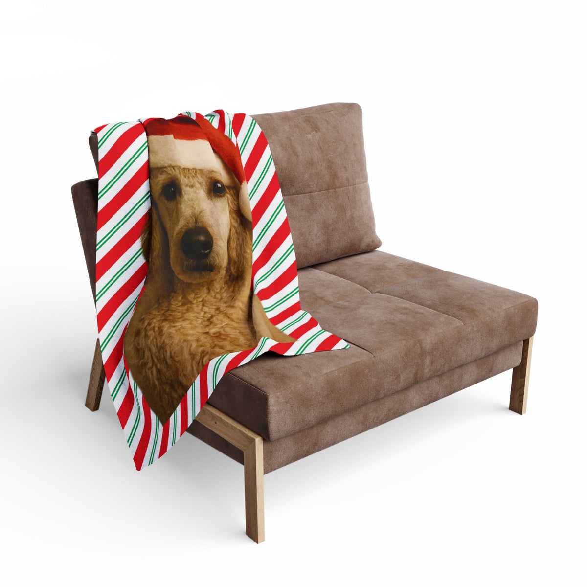 Santa Paws Poodle Arctic Fleece Blanket