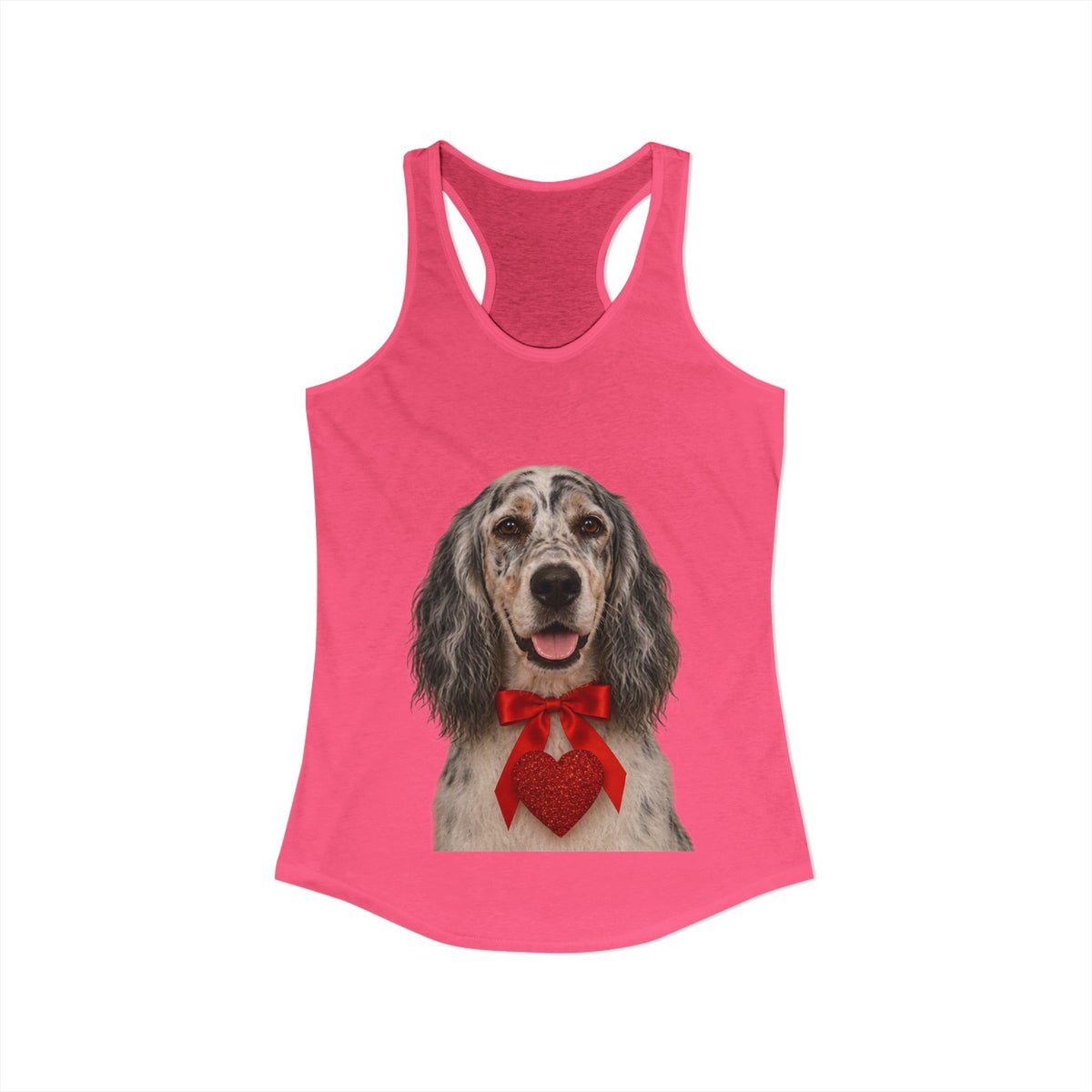 Cupid's Companion English Setter Women's Racerback Tank