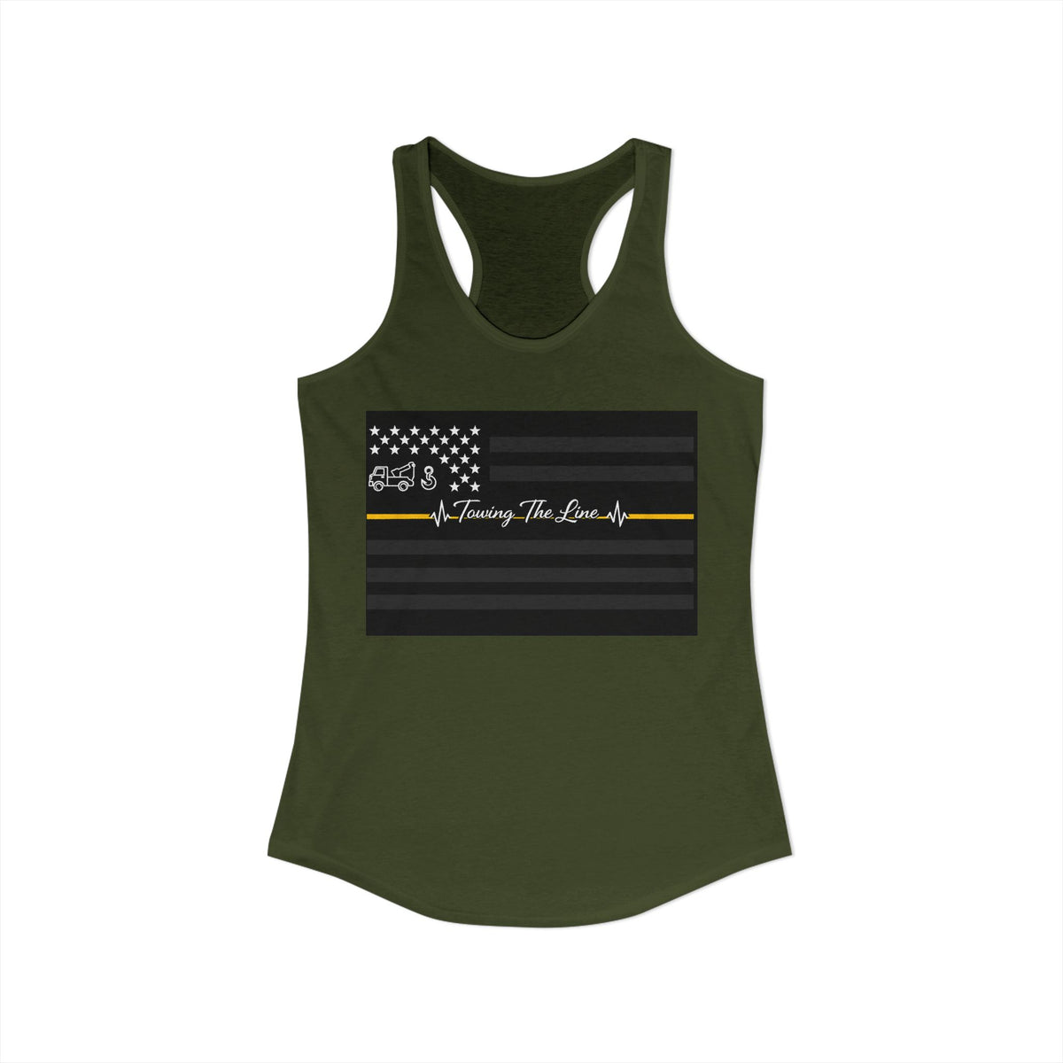 Thin Yellow Line Women's Racerback Tank