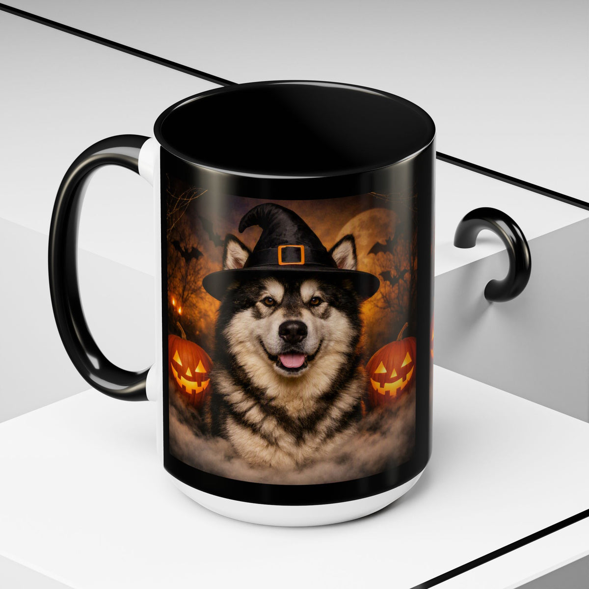Witch Hat Pack Malamute 2-Tone Coffee Mug