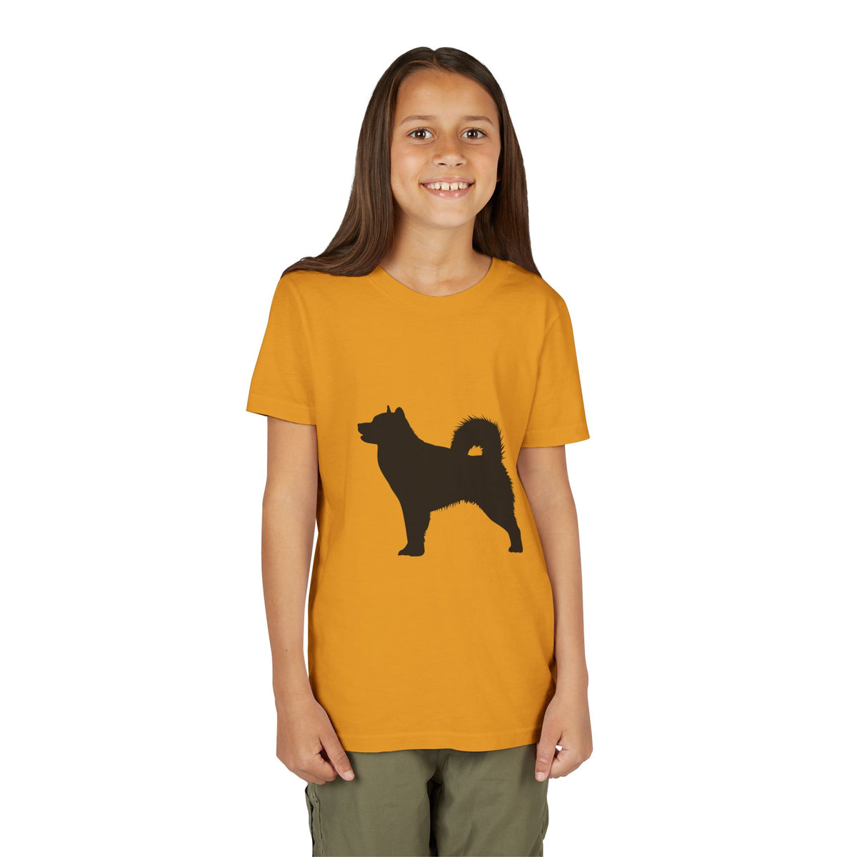 Malamute Silhouette Youth Unisex Short Sleeve Crewneck Tee