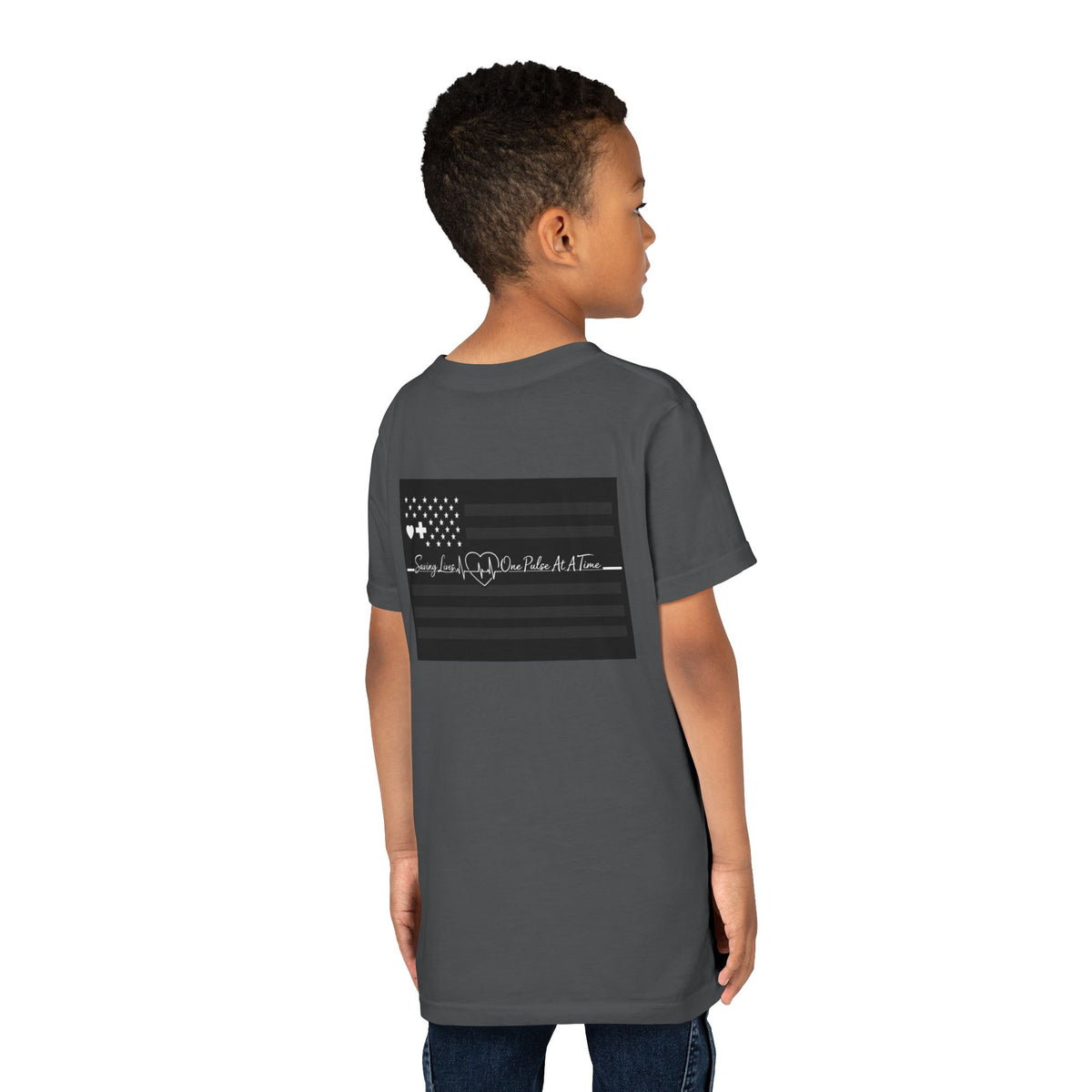 Thin White Line Youth Unisex Short Sleeve Crewneck Tee