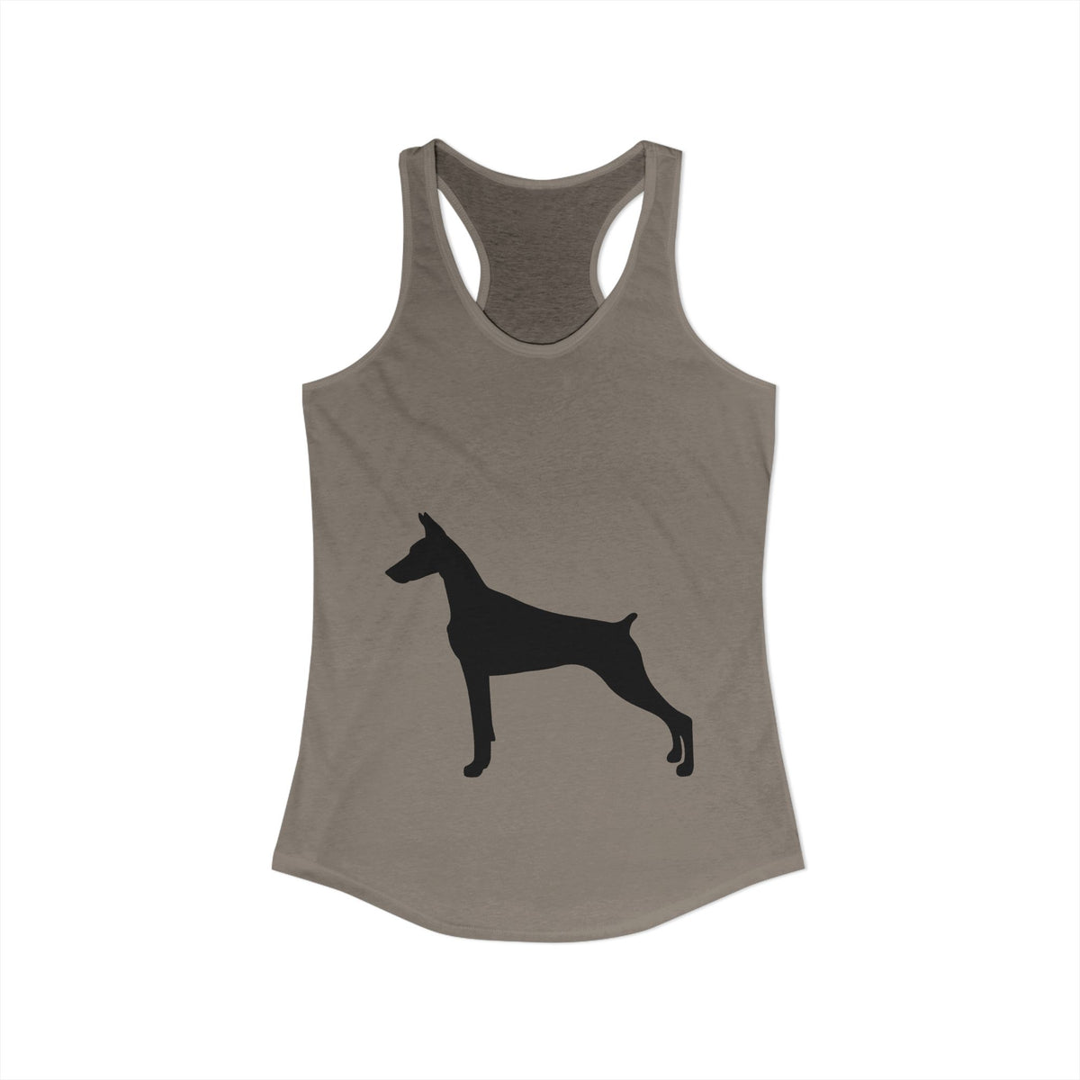 Doberman Silhouette Women's Racerback Tank