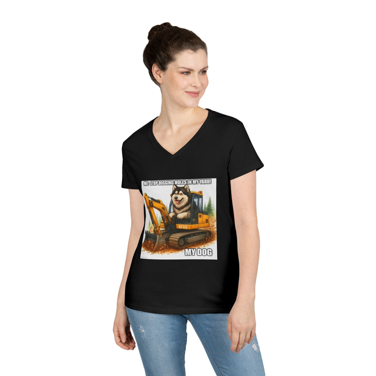 Digmaster 2000 Women's V-Neck Tee