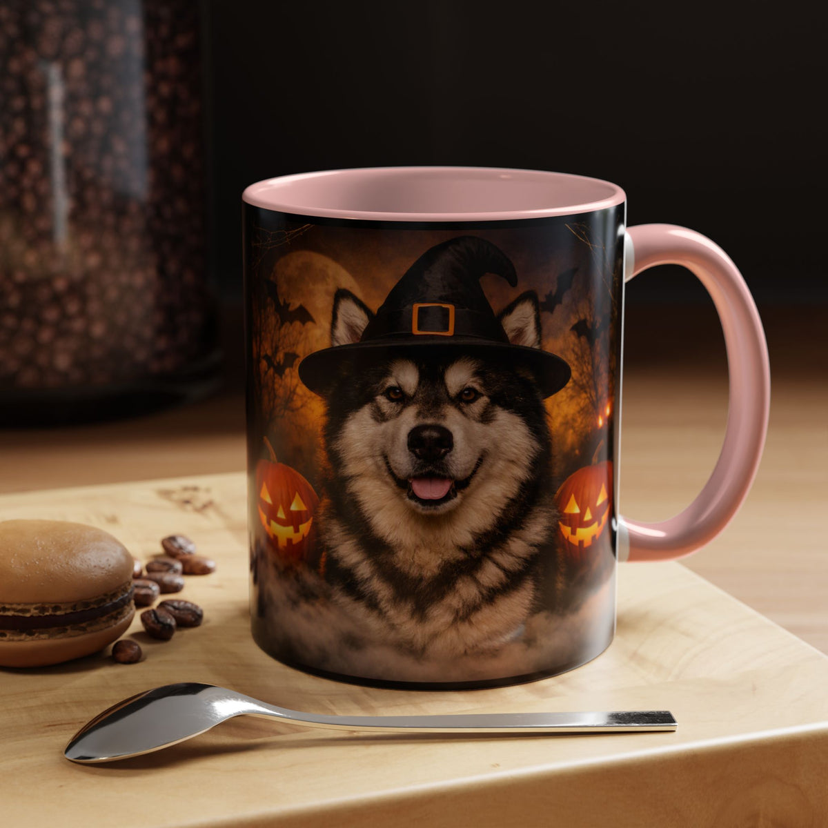 Witch Hat Pack Malamute 2-Tone Coffee Mug