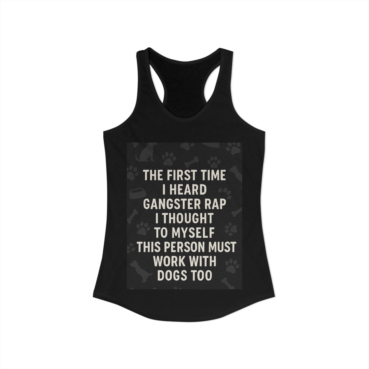 Gangster Rap Women's Racerback Tank