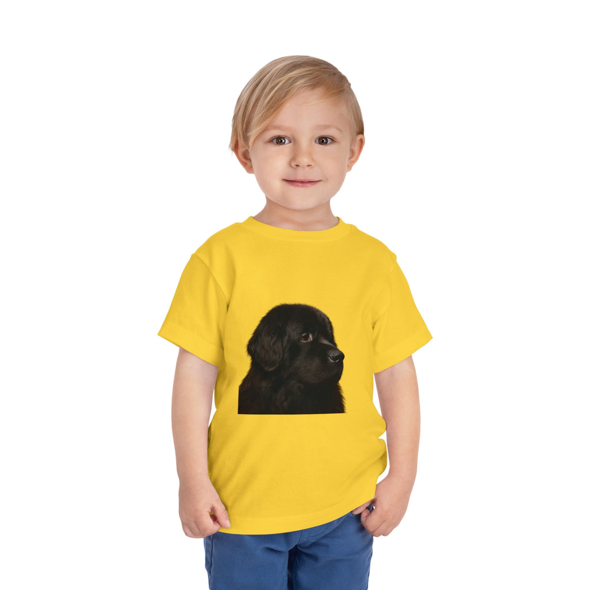 Newfie Head Toddler Unisex Short Sleeve Crewneck Tee