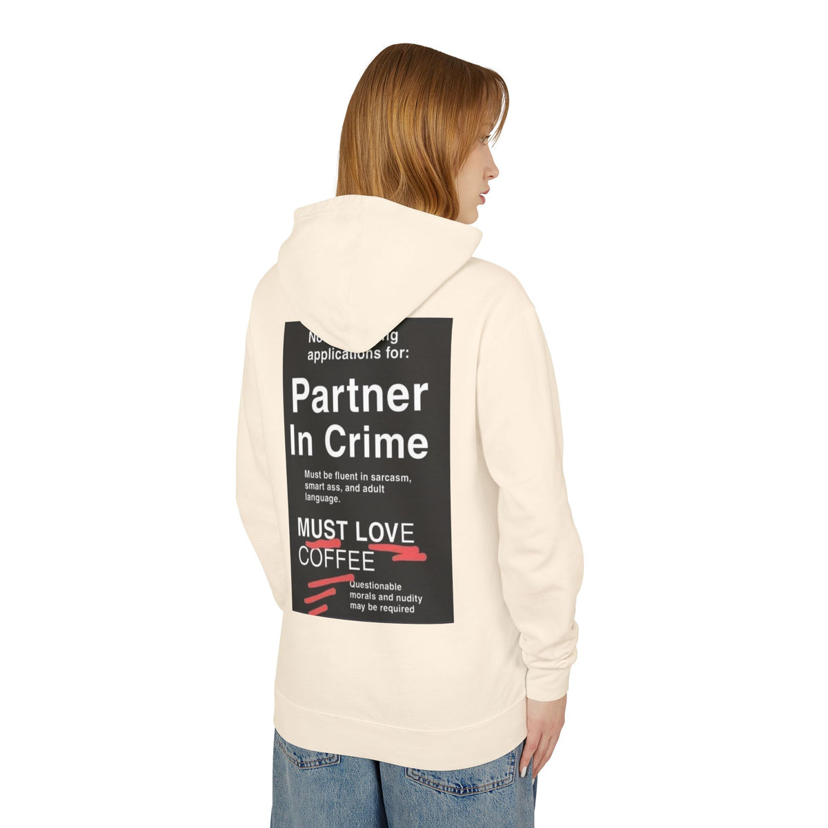 Partner In Crime Unisex Lightweight Hoodie