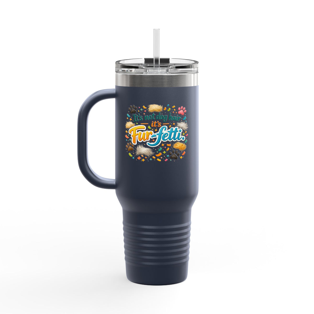 Fur-Fetti Dog Insulated Travel Mug