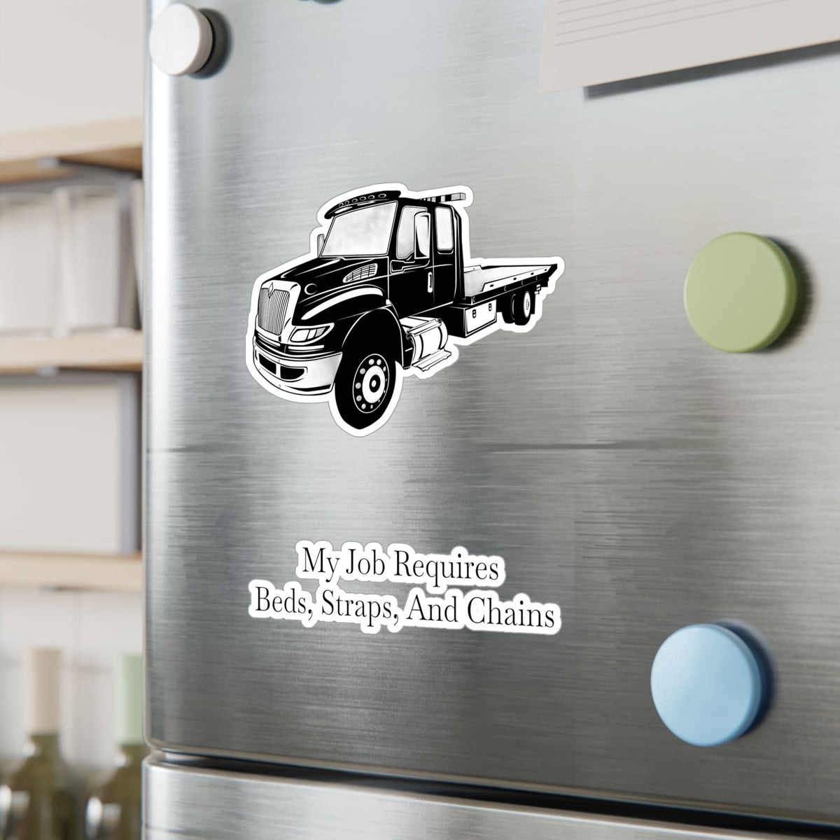 Beds, Straps, And Chains Vinyl Decal