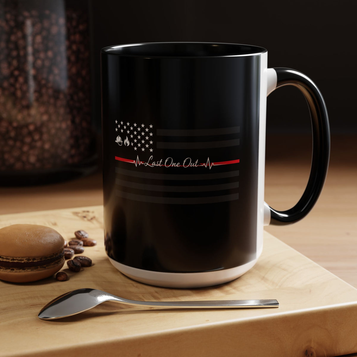 Thin Red Line 2-Tone Coffee Mug