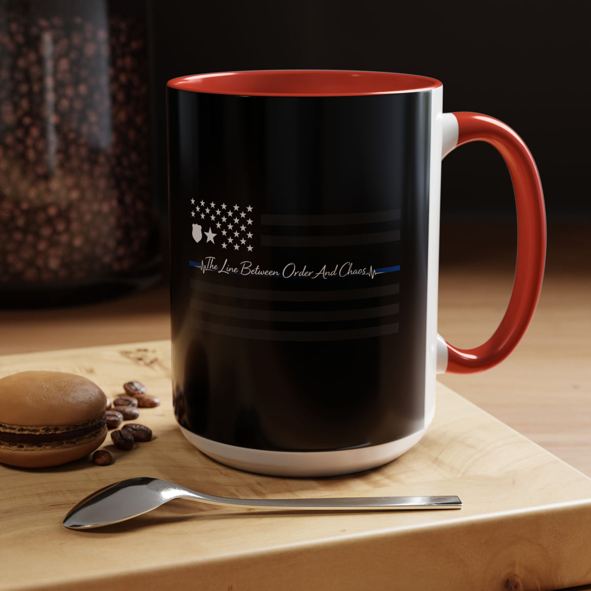 Thin Blue Line 2-Tone Coffee Mug