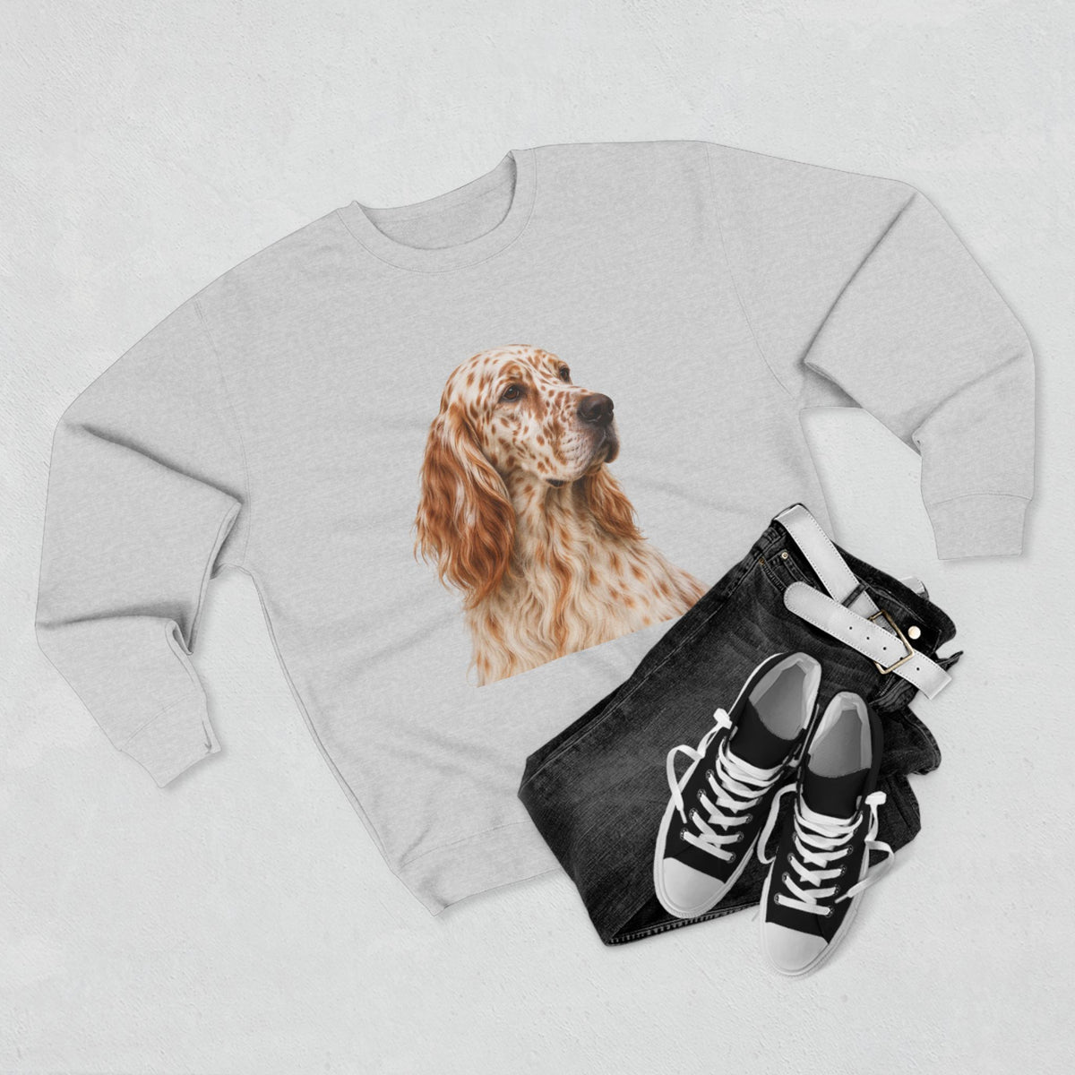 English Setter Head Unisex Crewneck Sweatshirt
