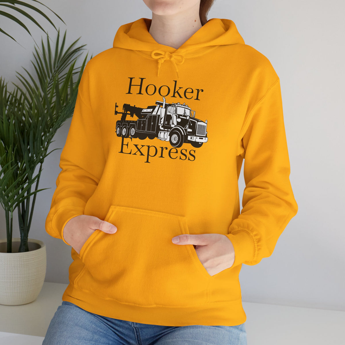 H**ker Express Heavy Tow Truck Unisex Hoodie