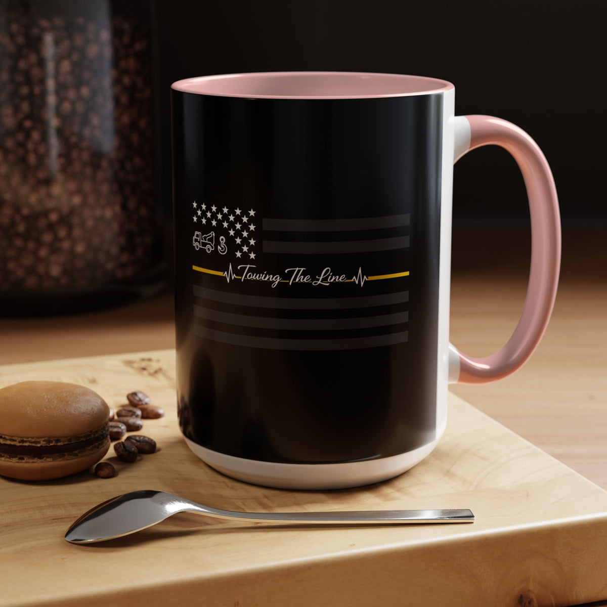 Thin Yellow Line 2-Tone Coffee Mug