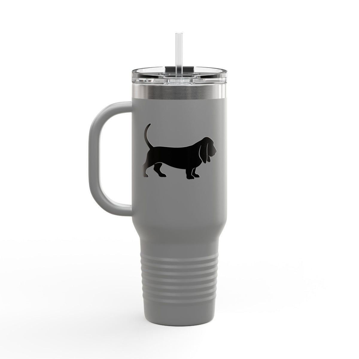 Basset Silhouette Insulated Travel Mug