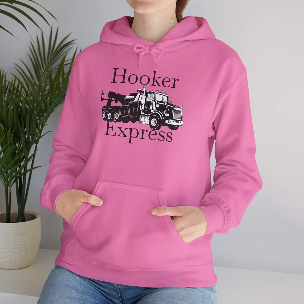 H**ker Express Heavy Tow Truck Unisex Hoodie