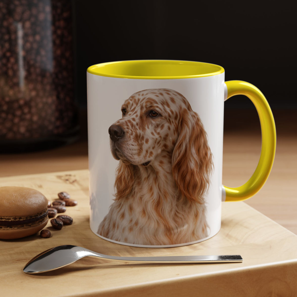 English Setter Head 2-Tone Coffee Mug