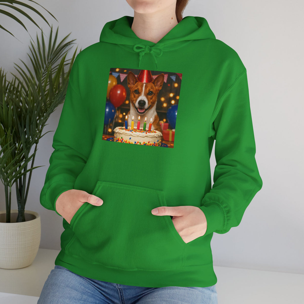 Birthday Buddy Basenji Unisex Hoodie