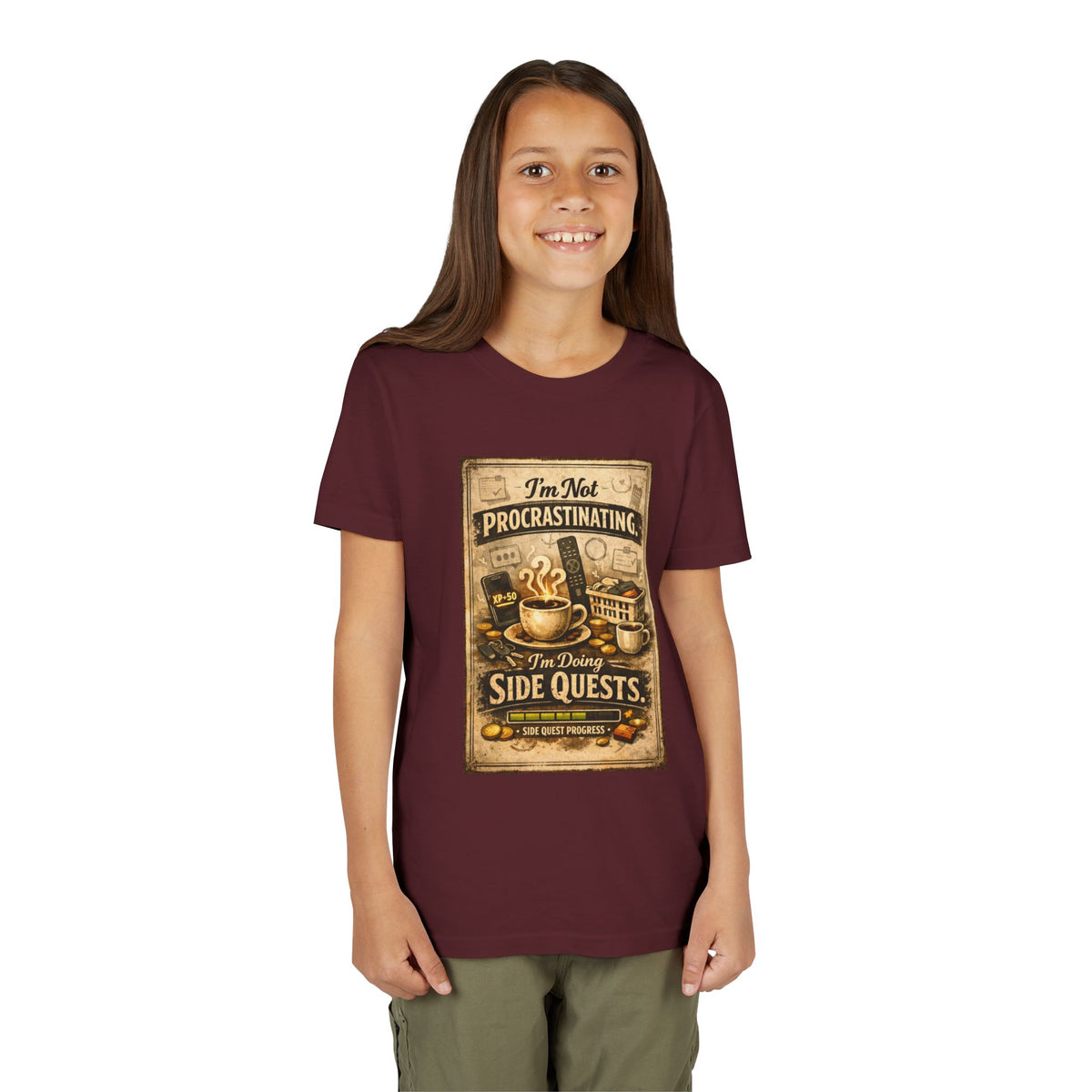 Procrastinating Youth Unisex Short Sleeve Crewneck Tee