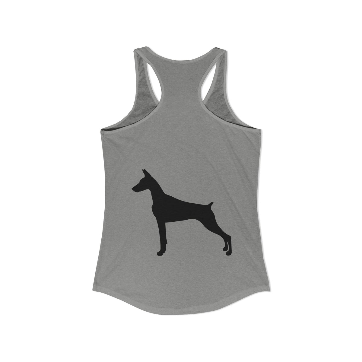 Doberman Silhouette Women's Racerback Tank
