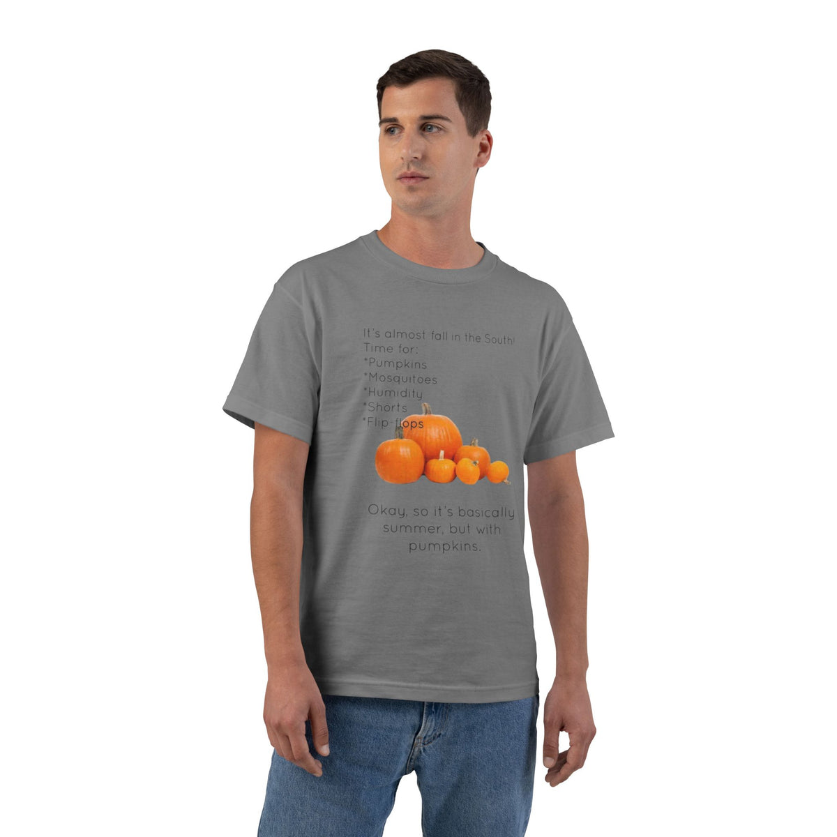 Fall In The South Men's Short-Sleeve Crewneck Tee